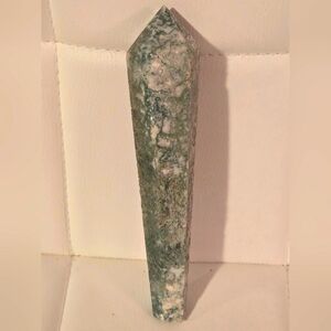 Gorgeous Moss Agate  Gemstone Wand